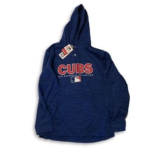 NWT Chicago Cubs Majestic AC Hooded Sweatshirt